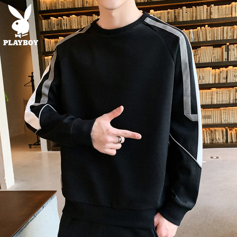 Flower Playboy Long sleeves T-shirt Men's fall Bottoms Jersey Men Loose 100 Lap Casual Trends Clothes Acrosmans