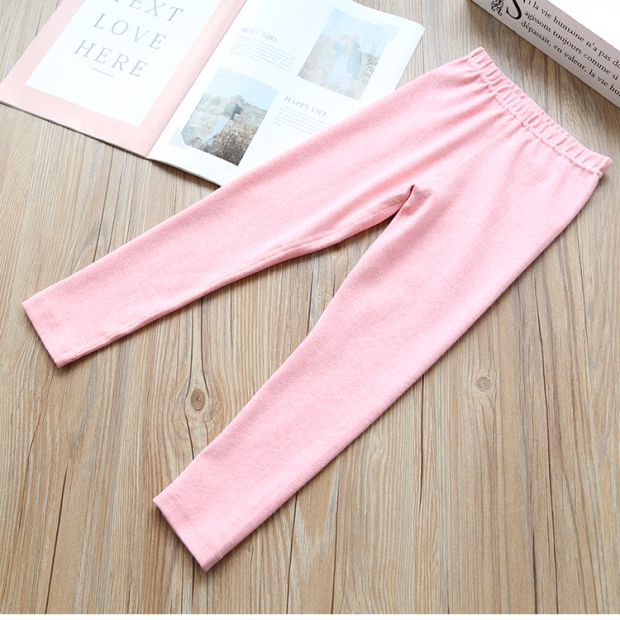 Đồ lót bé gái đặt màu cotton trong quần áo trẻ em nhà lớn áo len cotton quần áo mùa thu quần dài đồ ngủ ấm áp hai mảnh thời trang bé gái