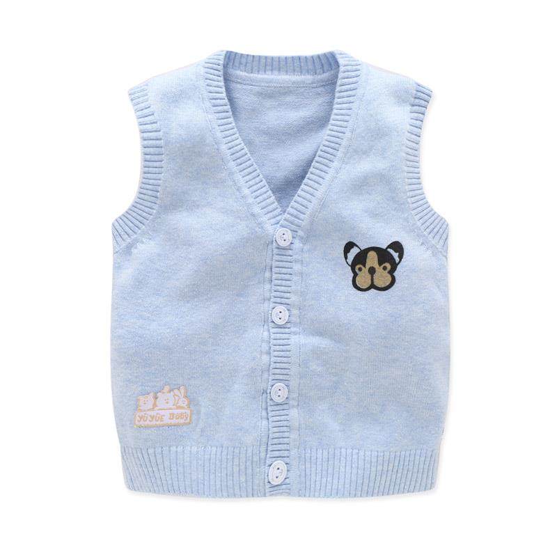 Male and female knit cardio-hoodie vest baby waistcoat spring baby knit waistcoat 0-3 years old toddler hair line kan shoulder thin-Taobao
