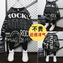 Spring dress children Boy 1-8 years old handsome suit children 2021 Spring and Autumn New 5 boys small tide clothes