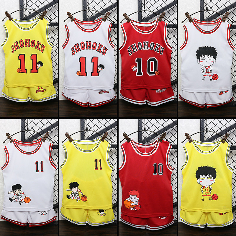Children's basketball suit suit summer boys and girls baby kindergarten performance training suit primary school students vest jersey boy