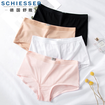 Shuya underwear womens modal shorts medium high waist solid color breathable boxer womens four-corner underpants E0-5548