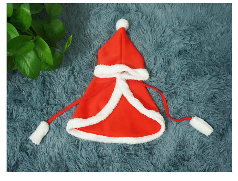 Simple Style Flannel Christmas Color Block Pet Clothing 1 Piece display picture 5