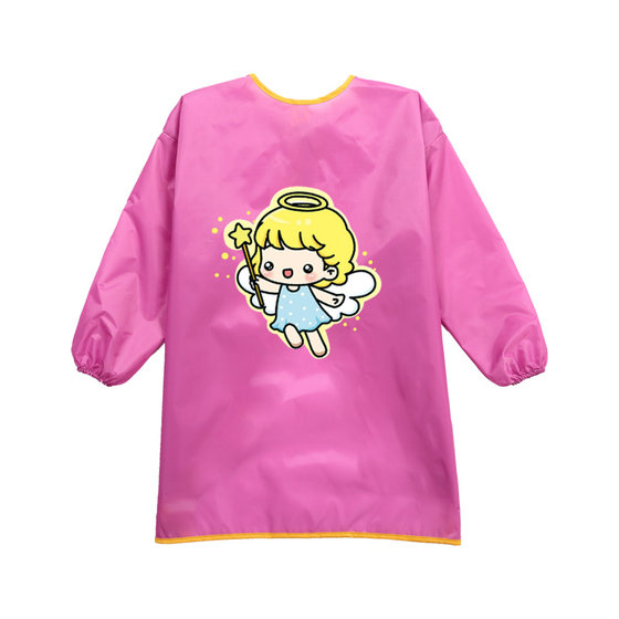 Baby full-body waterproof painting clothing calligraphy apron reverse dressing children's long-sleeved painting blouse with custom logo printing