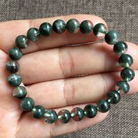Natural Brazil's Green Ghost Poly Pen Pop Bracelet Crystal Clean Green Ghost Bracelet Men's Women's Food and One Photo