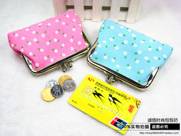 2018 mới phong cách retro nữ khóa mẹ mua ví hàng tạp hóa nữ nhỏ vải mini xu túi vàng ví coach nam