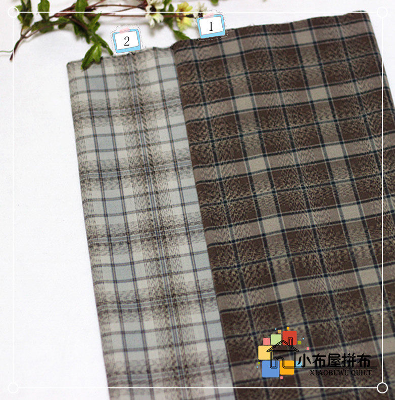 DIY collab fabric RXL03 Japanese ruffles first dyed buzione CENTENARY2012-plaid 1 8 yards