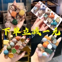 ZHead rope Girl new 2021 adult Korean version fashion head rope mesh red hair ring rubber fascia hair rope leather sleeve head