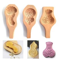 Ruyi Mooncake Mold Woody Gourd Foru Mold Pomegranate Pumpkin Pie Green Bean Cake Mooncake cake Ruyi Steamed Bun