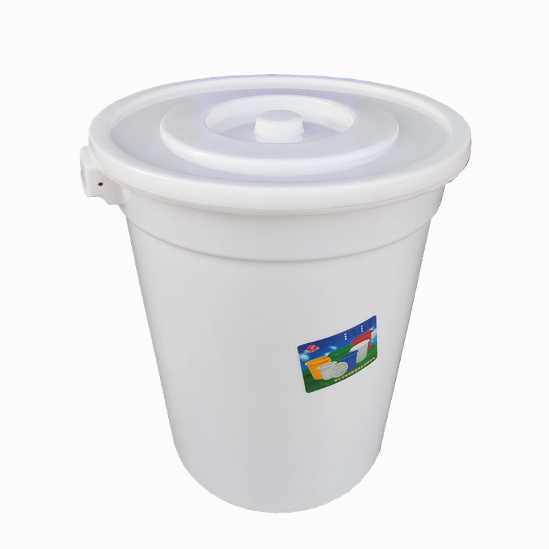 Thickened plastic large white barrel plastic round barrel 120 liters 100 kg 65L wine barrel fermentation barrel water barrel food 150L