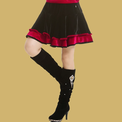 艳王 Бархатная демисезонная юбка