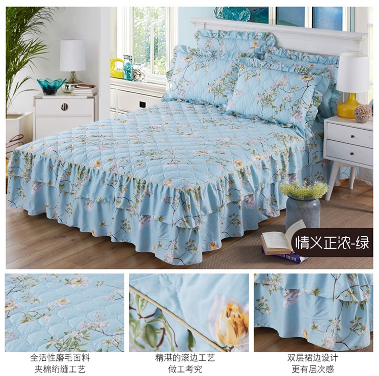 Khăn trải giường dày phủ chăn giường đơn mảnh Simmons bảo vệ tấm trải giường tấm trải giường 笠 1,8 m 1,5m1,2 váy giường