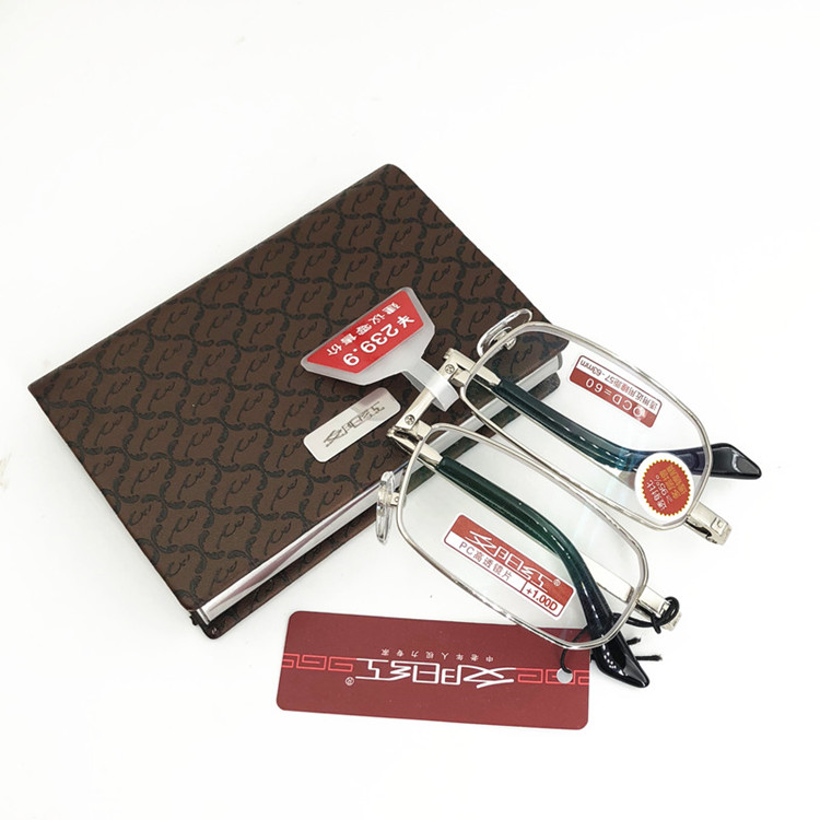 Authentic hoàng hôn màu đỏ thương hiệu gấp kính presbyopic nam xách tay full frame 5206 thoải mái chống mỏi gương cũ - Swiss Army Knife dụng cụ đa năng Xiaomi