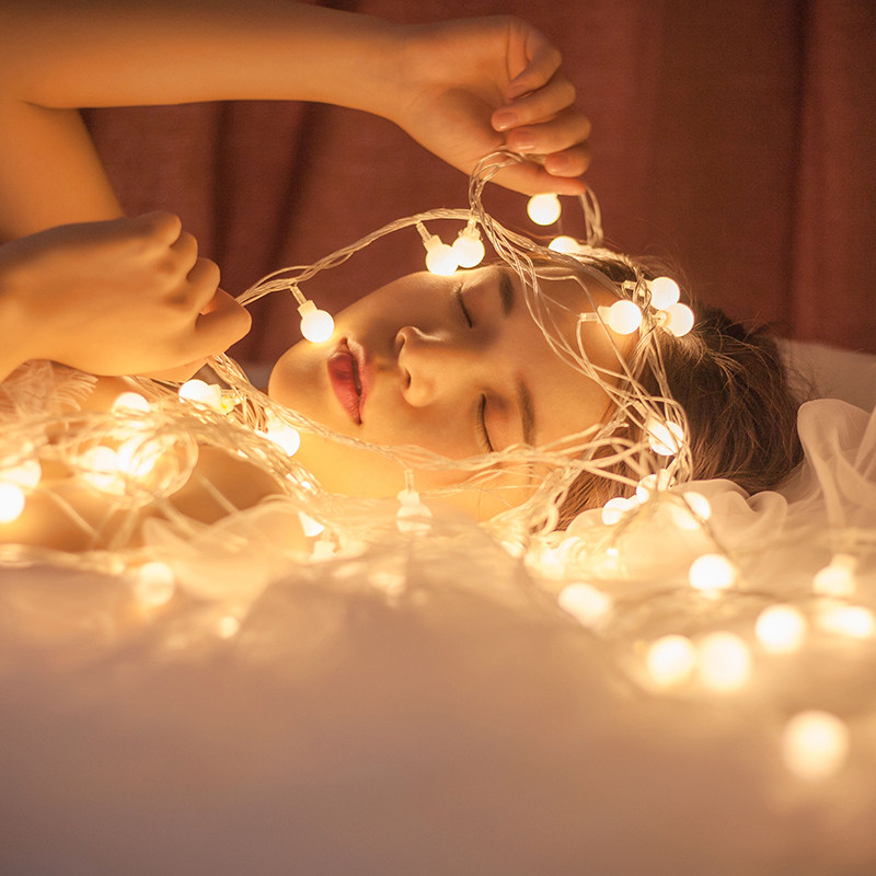 LED Small Color Lightlights String Bedroom Romantic Color Household Color Color Indoor Decoration Creative