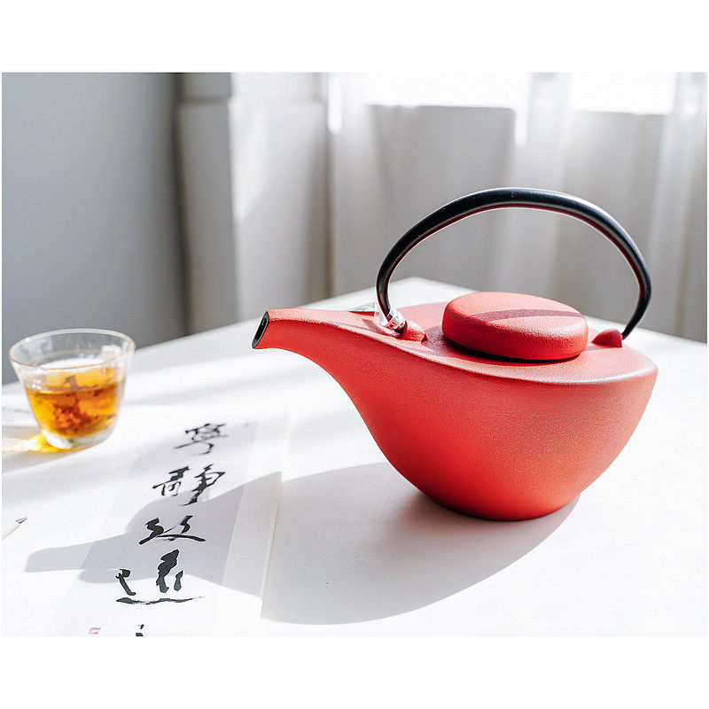 Fashion aesthetics Imported iron pot teapot Southern Japan ironware rock cast iwachu urgently needed to make tea with a tea strainer