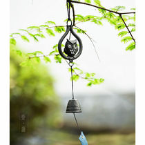 Lucky owl cast iron wind chimes Japan imported rock casting blessing gift home courtyard decoration pendant