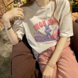 Tide, летняя белая дизайнерская футболка, короткий рукав, круглый воротник, тренд сезона, в американском стиле