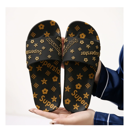 Тапочки, нескользящая обувь, модные демисезонные слайдеры на платформе, коллекция 2022, популярно в интернете, в корейском стиле