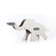 ເກົາຫຼີ Joosepino Stainless Steel Tape Holder Elephant Shape DIY Creative Cute Office Supplies Tape Holder