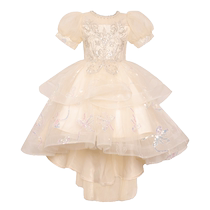 Childrens dress high-end princess dress flower girl wedding dress little girl host girl piano catwalk performance clothing