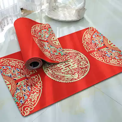 Wedding wedding supplies new house decoration bedroom door mat carpet door mat wedding room layout creative happy character foot pad