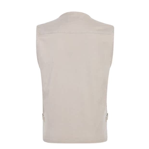 Mùa xuân và mùa hè mỏng phần nhiều túi cotton vest nam câu cá vest vest giản dị cha lỏng vest tình nguyện ao khoac vest nam