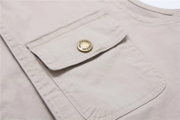 Mùa xuân và mùa hè mỏng phần nhiều túi cotton vest nam câu cá vest vest giản dị cha lỏng vest tình nguyện áo ba lỗ tanktop nam