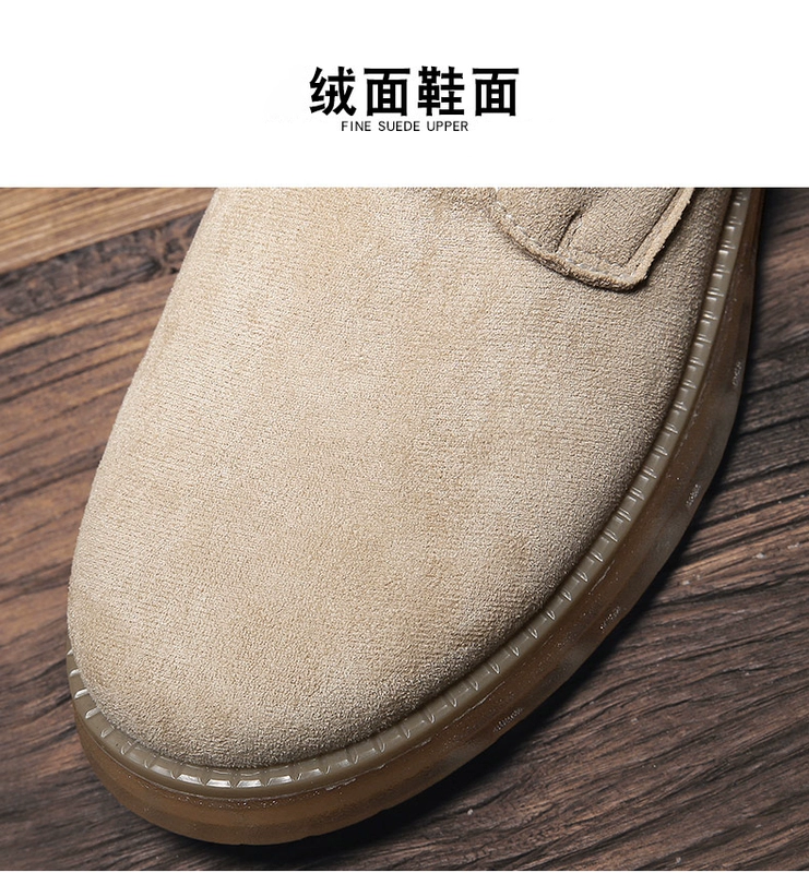 Giày Martin trẻ Xu hướng Anh thời trang Giày cao cổ ngắn của nam giới Giày cao cổ dụng cụ ngoài trời không trơn trượt Giày tuyết chống mòn - Kính khung