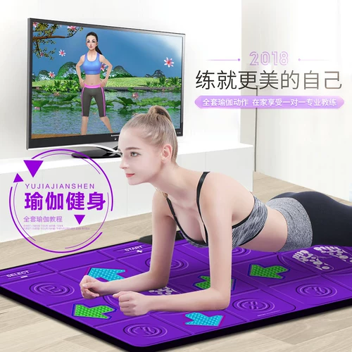 Беспроводная танцующая электрическая игровая приставка для двоих, одежда для йоги, человеческий датчик, для бега, увеличенная толщина