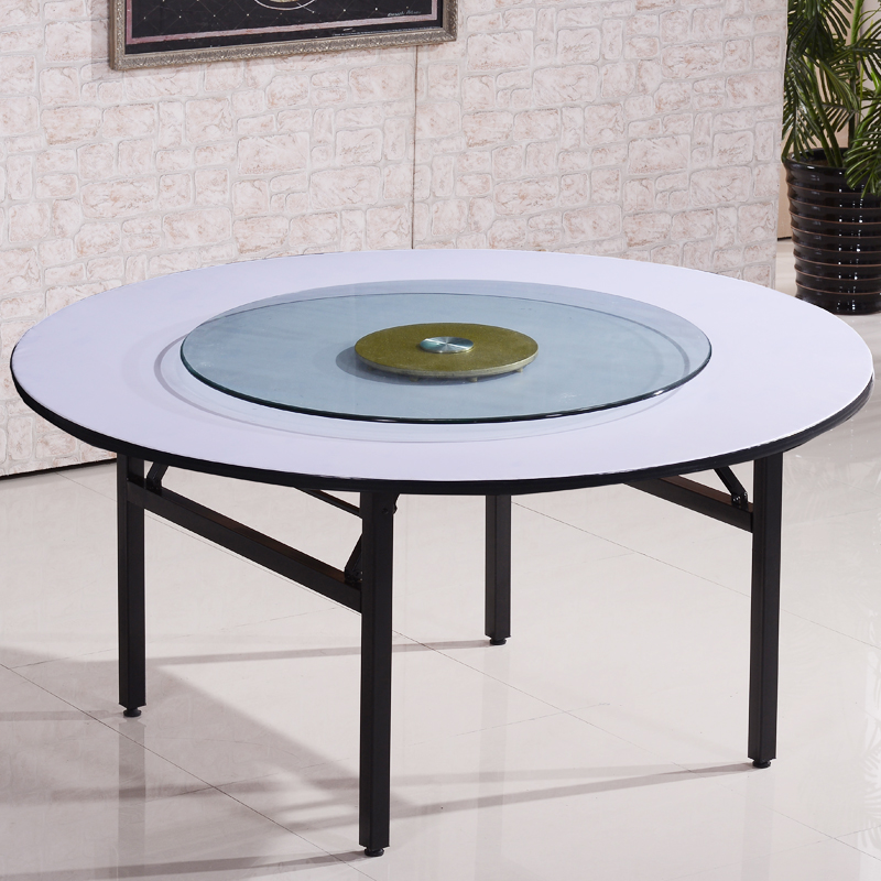 Hotel Large Round Table Dining Combination 15 People Rotating Hotel Large Round Table Dining Combination 15 People Rotating Top Home Folding Restaurant