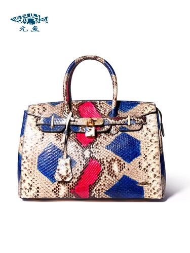 元鱼 Импортная барсетка, сумка, из натуральной кожи