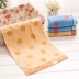 Jie Ya 3 trang bị khăn bông cho trẻ em dễ thương phim hoạt hình khuôn mặt baby khăn chấm nhỏ jacquard satin - Khăn tắm / áo choàng tắm Khăn tắm / áo choàng tắm