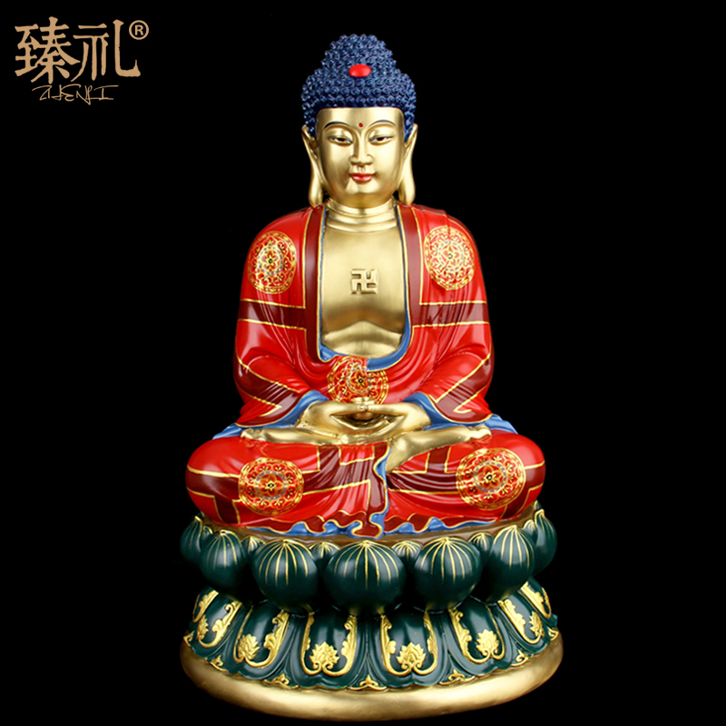 The Zhen Li Bronze Trippel Hand Craftsman Painted As The Buddha Pendulum Pieces Big Day Like Come To Bronze Sakyamuni Buddha Pendulum Pieces