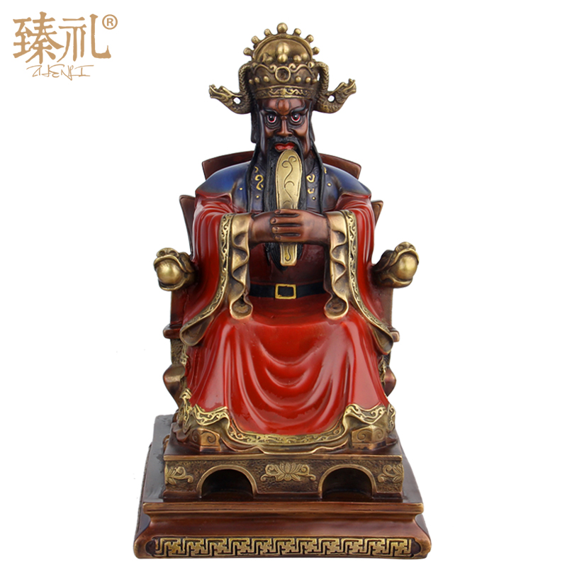 Hand-painted bronze dragon Wuye ornaments God of wealth Buddha statues home copper Wuye decorations opening gifts