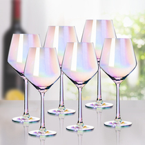 Colorful crystal wine glasses set home luxury Decanter 6 creative glass goblet wine glasses
