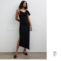 Australian CM pure original suspender asymmetric long dress