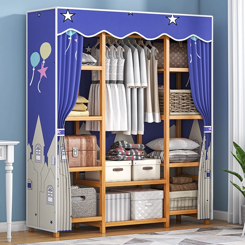 Простой гардероб Клоп Гардероб Современный простая сплошная деревянная спальня для спальни прокат шкаф