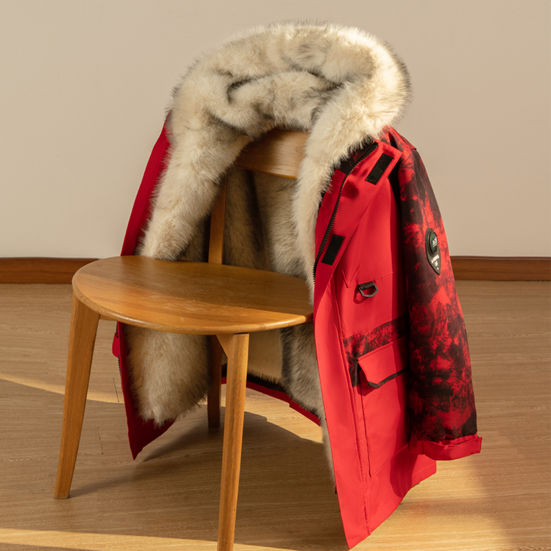 2025 New Parka Mid-Length Detachable Liner Popular Mink Fur Coat Cotton Jacket Fur Coat for Women Winter