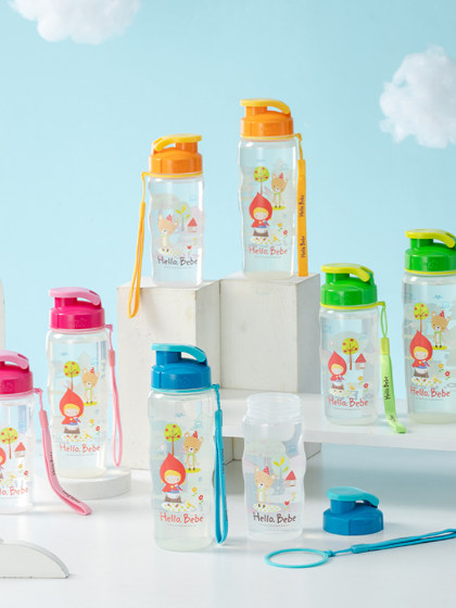 乐扣乐扣儿童水杯pp食品级塑料手随手杯子便携男女学生直饮