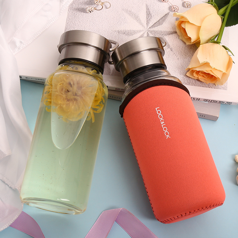 Music Buckle Music Buckle Special Sale Store Heat Resistant Glass Water Cup Insulation Cup Cover Home Portable Couple Men And Women Large Capacity Kettle