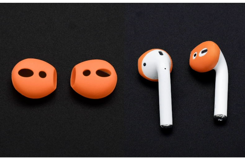 Phù hợp với Apple airpods2 bao tay bảo vệ airpods1 thế hệ miếng dán chống bụi Vỏ hộp tai nghe bluetooth không dây Apple Ốp silicon chống rơi chống thất lạc ốp tai chống trượt Phụ kiện ốp tai siêu mỏng - Phụ kiện MP3 / MP4