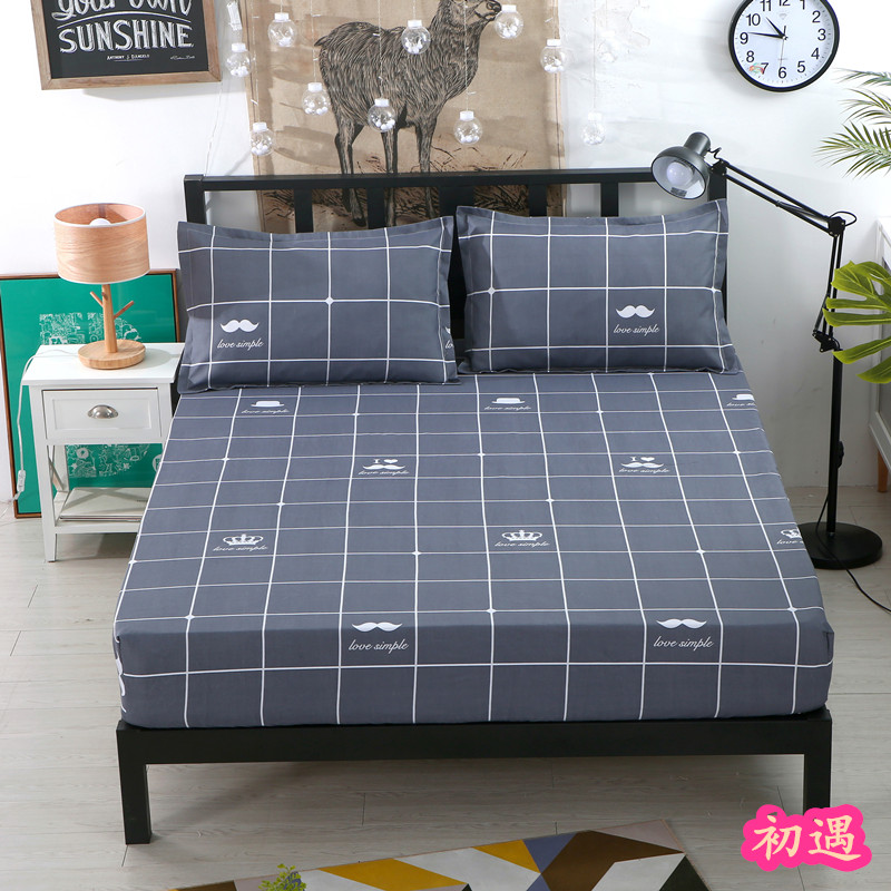Tấm trải giường Tấm trải giường đơn mảnh Simmons bảo vệ Tấm phủ nệm nệm 1.8m1.5m hoạt hình chống trượt Tấm trải giường Ga phủ giường Everon