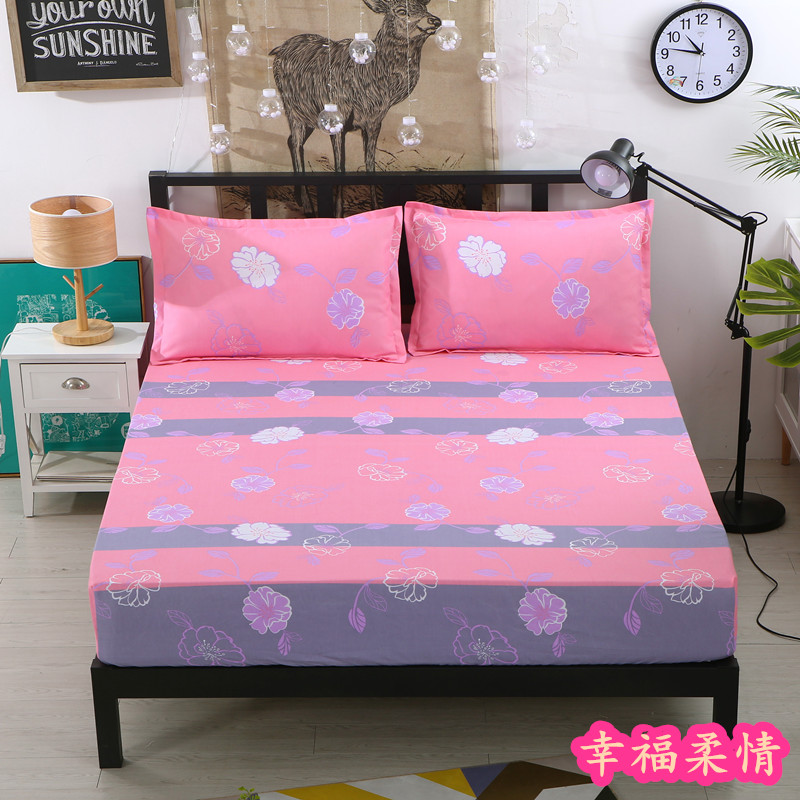 Tấm trải giường đơn mảnh Simmons Tấm trải giường bảo vệ Tấm phủ nệm nệm 1.8m1.5m hoạt hình chống trượt trải giường ga chun bọc giường spa