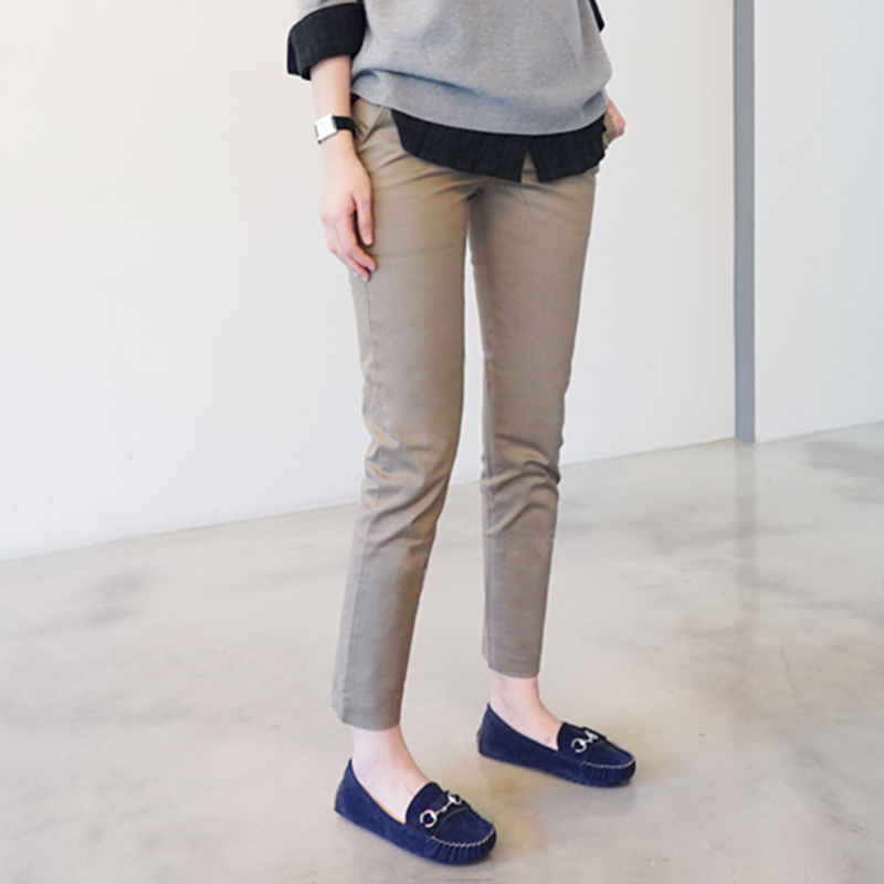 Spring and Autumn Pants for Women, Casual Straight-Leg Cropped High-Waisted Cigarette Pants, Summer Thin Women's Pants, Petite Cropped Suit Pants Spring and Autumn Pants for Women, Casual Straight-Leg Cropped High-Waisted Cigarette Pants, Summer Thin Women's Pants, Petite Cropped Suit Pants