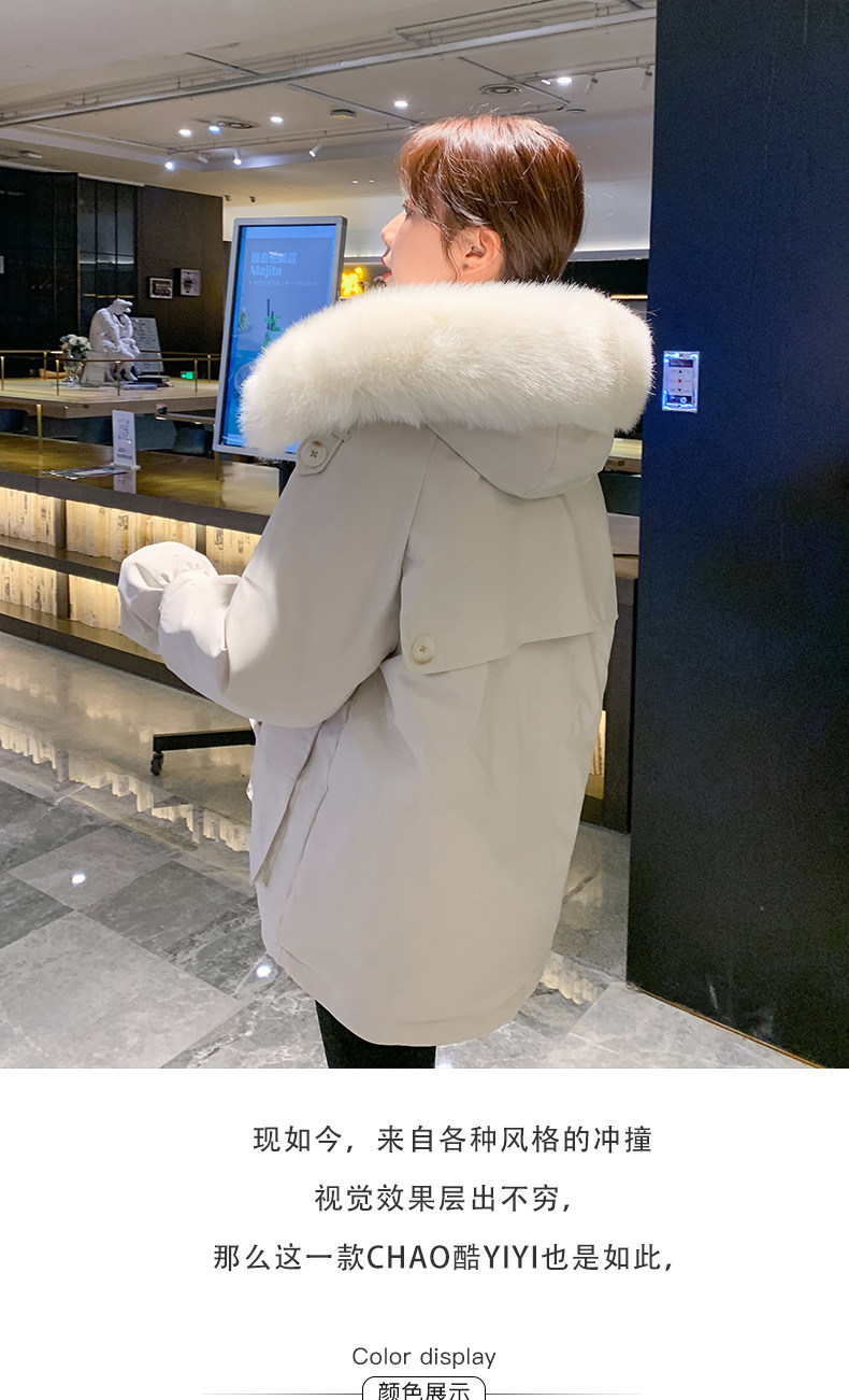 高梵 21年冬季新款 设计感 女式派克服棉衣外套 天猫优惠券折后￥159包邮（￥299-140）3色可选