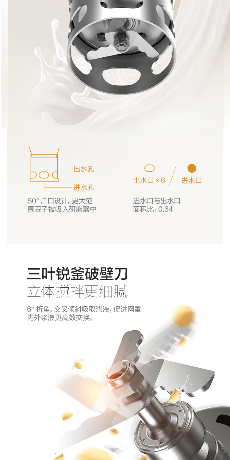 Máy làm sữa đậu nành Easy201 đẹp tự động Thông minh tường vỡ nhỏ Bộ lọc nhỏ miễn phí Mini 1-2 người đập máy làm sữa hạt ranbem 735h