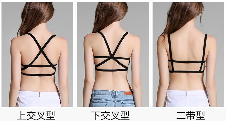 Châu Âu và Hoa Kỳ cổ rỗng treo ống nhỏ dây đeo nhỏ ngực ngực đồ lót nữ mùa hè quốc phòng nhẹ vành đai vest mùa xuân và mùa hè áo ngực nữ