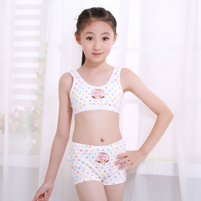 Children 11 Girls 12 Years Old Girls Underwear Panties Set 15 Small Vest 14 Pure Cotton 16 Cotton 10 Big Red 13