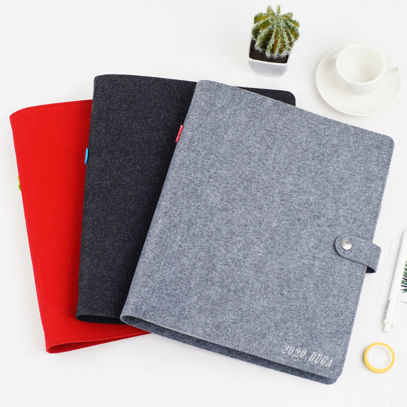 Document file data collection book A4 20 50 100 pages felt office information storage bag folder multi-layer insert large collection record book collection book can be customized
