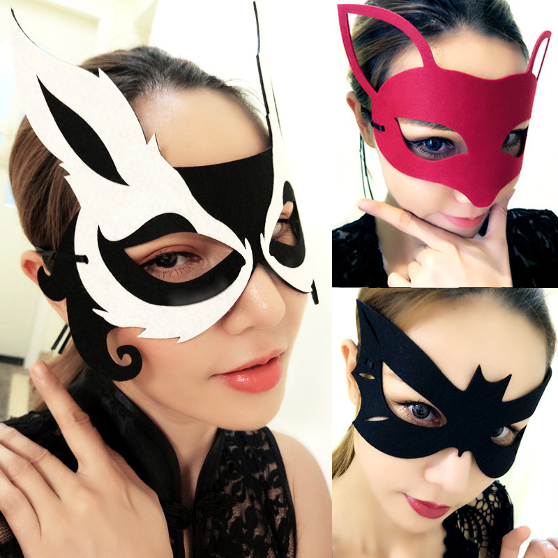Hip Saint Party Party Bar Party Show Masks Ball Half Face Felt Mask Men and Women Activity Accessories Dance